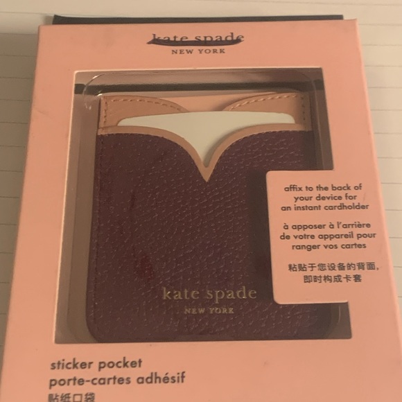 Kate Spade Sticker Pocket an instant cardholder for your device - Picture 2 of 8